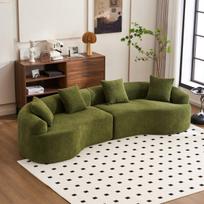 Modulinė sofa, 275 cm, poliesteris, 4 vietų, 1 vnt