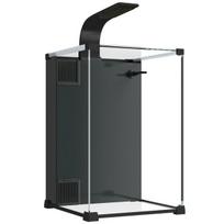 Akvariumo komplektas 36 l, su LED apšvietimu, filtru ir siurbliu, juodas, 30 x 30 x 45,5 cm