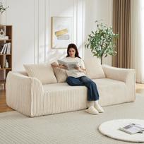 Virvutinė sofa, 235 cm, su dviem pagalvėmis, 1 vnt