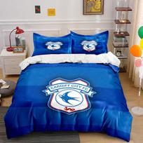 Cardiff City FC emblem Bedding sets Duvet cover sets Duvet covers Pillowcases(1*Duvet Cover 2*Pillowcases without duvet insert) 135x200cm
