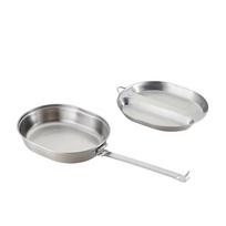 Portable Stainless Steel Bento Box with Divided Compartments -Perfect for Camping, Hiking, and Office Lunch, Easy to Clean <1L tamsiai pilka spalva
