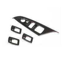 Anglies Pluošto Tekstūros Automobilio Langų Pakėlimo Skydelio Jungiklio Mygtuko Rėmelio Dangtelio Apdaila BMW X3 F25 X4 F26 2013 2014 2015 2016 Carbon Fiber Texture black