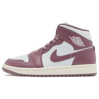 „Air Jordan 1“ „Mid Sky J“ violetinės spalvos moteriški sportbačiai purpuriniai grynai platinos burė BQ6472-050 36.5 gray