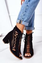 Zomšiniai ažūriniai batai Maciejka 04040-01 Black 15605-21, 37