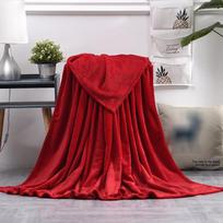 Šilta lovatiesė žieminė sofa flanelinė antklodė koralų vilnos antklodė Mechaniškai plaunama pledas paklodė plona 70*100cm raudona