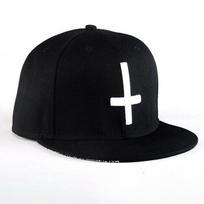 Snapback Baseball Hat Cross Embroidery Adjustable Hip-hop Hat For Youth Men Women Fashion Cap Flat Trend Sunscreen Hat juoda