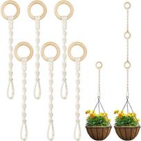 6pcs Rope Plant Hanger Extender For Indoor or Outdoor Plants white