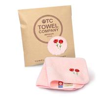TOWEL COMPANY Imabari rankšluostis-servetėlė [Viso 13 rūšių] 22x22cm Dovana Siuvinėtas Gėlių Botanikos Sodas Carnation
