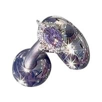 Sparkling Open Ear Headphone Charms Rotatable Imitation Rhinestones Clip For Customizable DIY Ear Jewelry Accessories