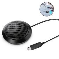 Mikrofonai, USB konferencijų mikrofonas – Plug & Play, LED indikatorius, puikiai tinka internetiniams susitikimams