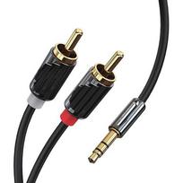 RCA į 3,5 mm kištukinį garso kabelį, 3,5 mm į 2RCA kabelį kištukinis RCA kabelis, Y skirstytuvas B06XFTHCNY