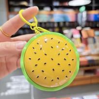 Cross-Border Decompression Burger Keychain - Fun Toy for Kids' Bags & Car Keys