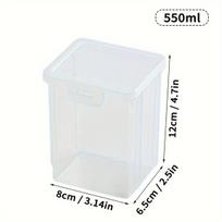 Daugiafunkcinė plastikinė laikymo dėžė, A4 dokumentams. ,  Skaidrus 550ml