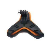 1pcs Motorcycle Helmet Chin Stand Mount Holder for Sports Camera Full Face Holder Accessory. Orange