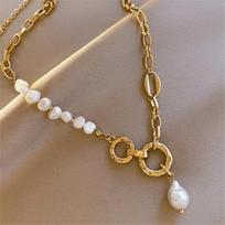Europe United States Popular Light Luxurious Baroque Wind Natural Pearl Pendant Necklace ,Stylish Women 'S Pendant Necklace TemperamentLuxury Pendant