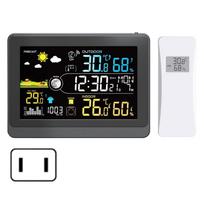 Color LCD Digital Weather Stations with Thermometers Hygrometer Barometers Radio Clock and Moon Phase Display