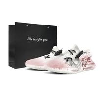 Adidas Originals Yeezy Boost 350 V2 Abrasion Resistant Low top Casual Shoes Unisex Black White HQ6316(Team373-LD) 36