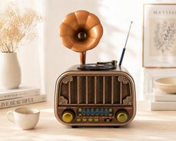 Nešiojamas retro radijo imtuvas| FM/AM/SW | Bluetooth