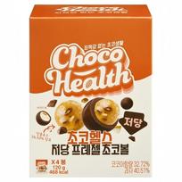 ChocoHealth Low Sugar Allulose Pretzel Choco Ball 4 Packs 120g 1 box