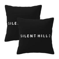 Silent Hill F Horror Game 2 Pcs Square Pillowcase Pillow Cover Cushion Zip Decorative Comfort Throw Pillow For Home Sofa Peach skin 18*18(CM)-2Pcs
