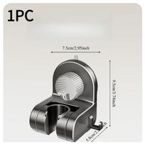 1PC non-punching shower bracket suction cup wall hanging bathroom universal adjustable angle strong adsorption quick installation