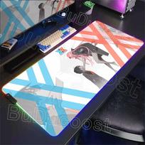 Non-slip RGB Mouse Pad Gamer 900x400 Desk Mat Zero Two Girl Accesorios Gaming Mousepad Kawaii Computer Desk Table Games Office RGB600x300x3mm