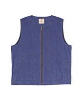 Sulfur Dyed Fade Vest Outerwear Vest BLUE M [Snow Peak] VT-26SU007 Mid-layer Men's Women's mėlyna