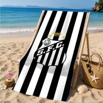 Fc Crest Design Printed Microfiber Beach Towel, Soft And Absorbent, Quick-Dry, Ideal for Summer Travel, Beach Essential, Swimming Pool 70cmx140cm(27x55inch)