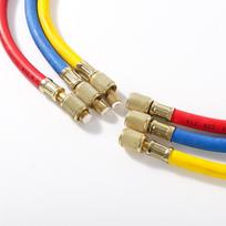 Brass Air Conditioning Refrigerant Charging Hose for R134a Industrial Can Withstand 3000/600 Psi Pressures for Outdoor Park Use Air Conditioning balta