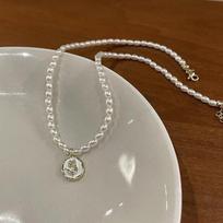 Vintage Style Simple Pearl Chain Choker Necklace For Women Wedding Love Shell Pendant Necklace Fashion Jewelry 40cm
