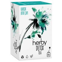 Herby Detox arbata ir Fit arbata - 20 arbatos maišelių - Žolelių mišiniai su obuolių sidro actu, ananasais ir kt. mėtų žalios spalvos