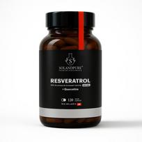 Resveratrolis 99% Grynas su Kvercetinu 550 mg – 120 Daržovių Kapsulių Aukštos kokybės ir didelio grynumo maisto papildas.