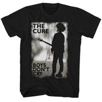 The Cure Rock Therapy Band Boys Dont Cry Pattern Tshirt Mens Vintage T Shirt Rock Hip Hop Tees Tops Oversized Cotton Clothing S