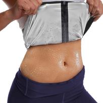 Waist Trainer For Women Sauna Sweat Belt Waist Trimmer Silvery Shaper Slimming Corset S