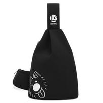 Cartoon Chest Sling Bag for Women – Small Crossbody Daypack for Travel Sport & Casual Everyday Use oranžinė