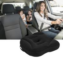 Nešiojamos automobilio sėdynės paaukštinimo pagalvėlė pakeliamas aukštį padidinantis kilimėlis Kvėpuojantis vairuotojas Išplėskite matymo lauką Pakelkite vidinį sėdynės padą juoda
