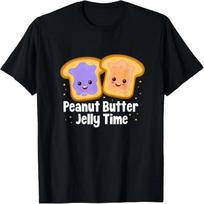 Peanut Butter Jelly Time T-Shirt S juoda
