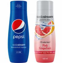 Set of 2 SodaStream Pepsi+Grapefruit concentrates