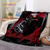 3D D-Devil May Cry DMC žaidimo animacinis minkštas flanelinis pledas lovoms, miegamajam, sofai, iškylai, metamas pledas lauko poilsiui, miegui, dovanai 75cmx90cm