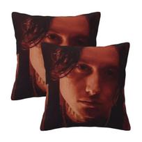 Bad Omens Noah Flannel Rock Music 2 Pcs Square Pillowcase Pillow Cover Cushion Decor Comfort Throw Pillow For Home Living Room Peach skin 18*18(CM)-2Pcs