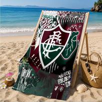 Soccer Club Emblem Design Printed Microfiber Beach Towel, Soft And Absorbent, Quick-Dry, Ideal for Summer Travel, Beach Essential, Swimming Pool 70cmx140cm(27x55inch)