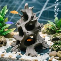 Hidden Multi-Hole Driftwood Aquarium Ornaments Driftwood Fish Caves Aquarium Decor Fish Hideout For Breeding Hiding Caves Decor A1