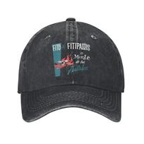 Washed Baseball Cap Fitos Fitipaldis Band Summer Trucker Hat For Unisex Women Street Style Tennis Skate Sun Snapback Cap One Size