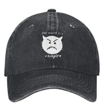 The Smashing Pumpkins Denim Baseball Cap The World Is a Vampire Outdoor Sport Trucker Hat Women Unisex Sun-Proof Baseball Caps One Size
