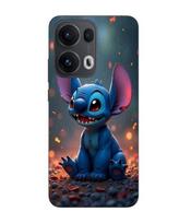 Maniacase Case For Oppo Reno 13 Pro 5G Stitch Cute 3D Art juoda