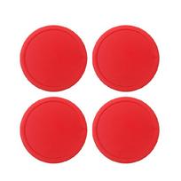 Sports Air Hockey Pucks Set Replacement Accessaries For Entainment Table Game 1 raudona