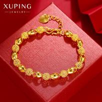 Luxury 24K 9999 Pure Gold Real Gold Women's Beads Hollow-out Exquisite Bracelet auksas