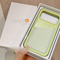 Ninja Labs Silicone Phone Case with Card Holder for IPhone 17 Pro Max 16 15 13 14 Lipstick Makeup Bags Rugged Protection Cover iPhone 14