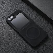 for Samsung Z Flip6  Matte for  Leather Case for Samsung Galaxy Z Flip 6  4 3 flip Magnetic Pure Color Slim Cover for Samsung Z Flip 4