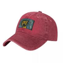 Wack crazy cat hissing yellow blue Baseball Cap Beach Bag Unique hats fishing hat funny hat Women Unisexs